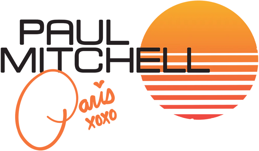 Paris Hilton x Paul Mitchell logo lockup