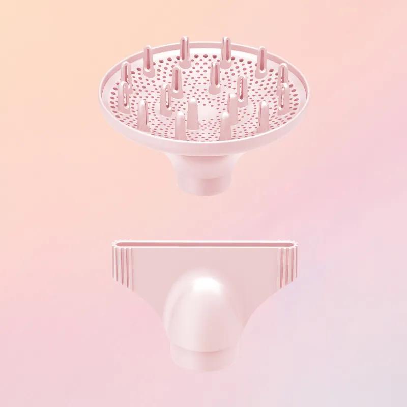 artistic image of paul mitchell dryer attachments in limited edition pink color