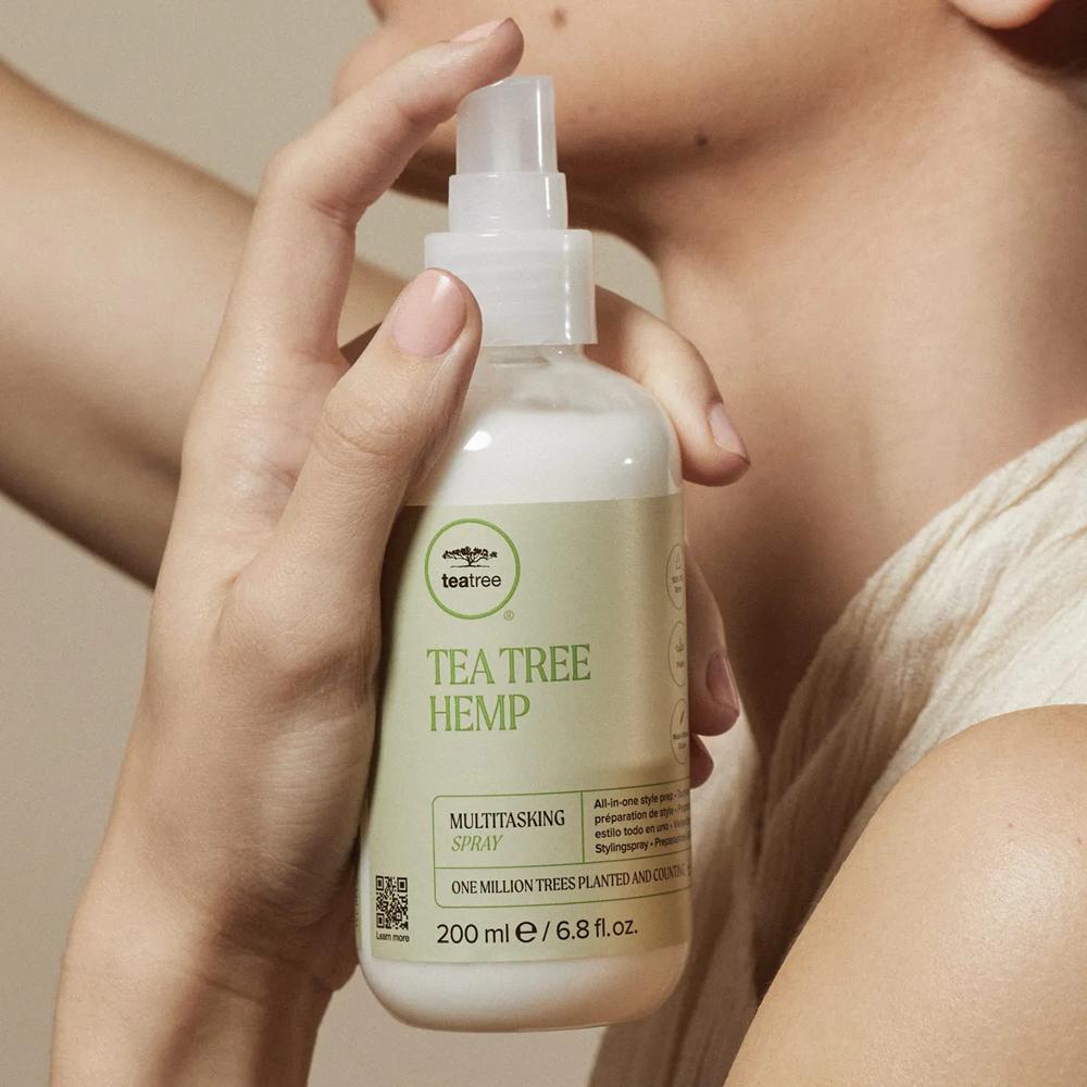 a bottle of Tea Tree Hemp Multitasking Spray