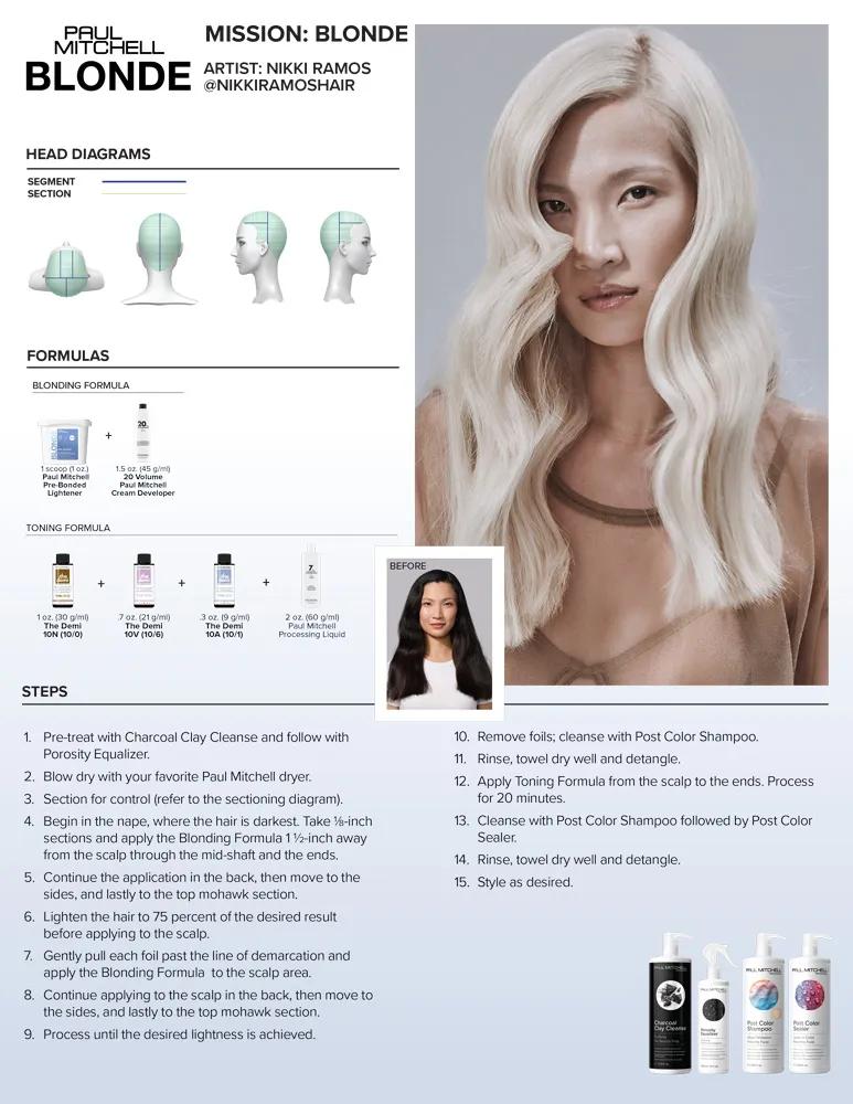 image of Paul Mitchell Blonde Mission Blond tip card