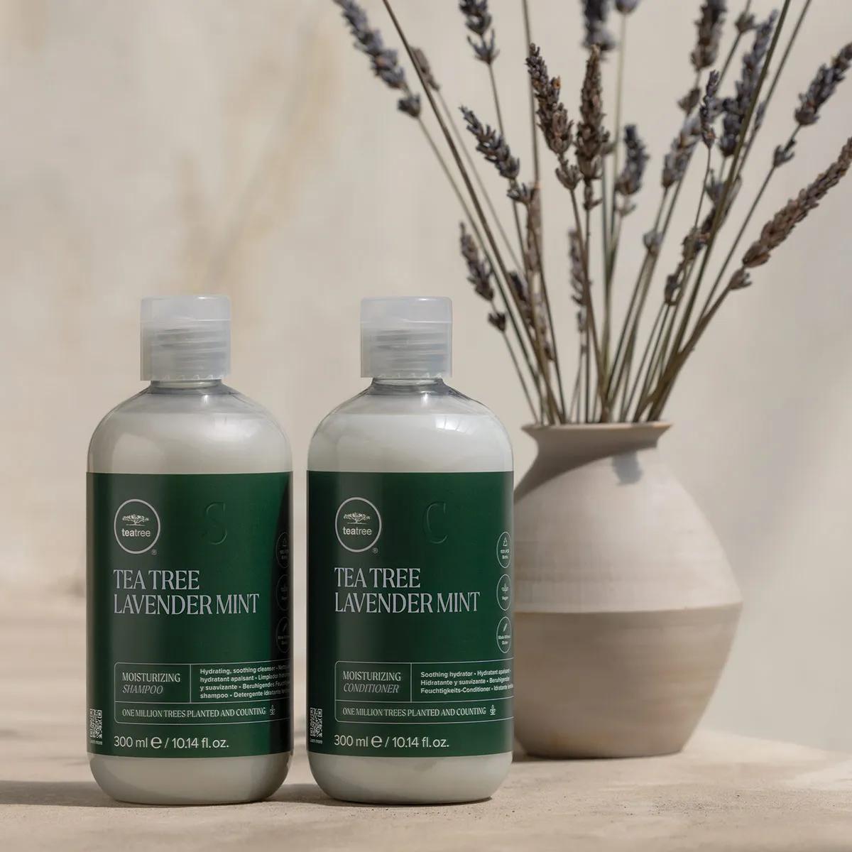 image of a bottle of Lavender Mint Moisturizing Shampoo and Conditioner