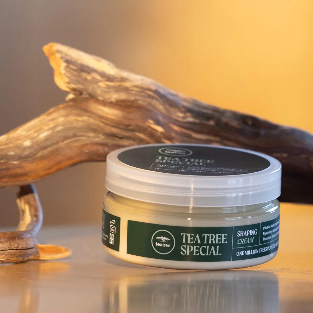 image of a puck of Tea Tree Shaping Cream