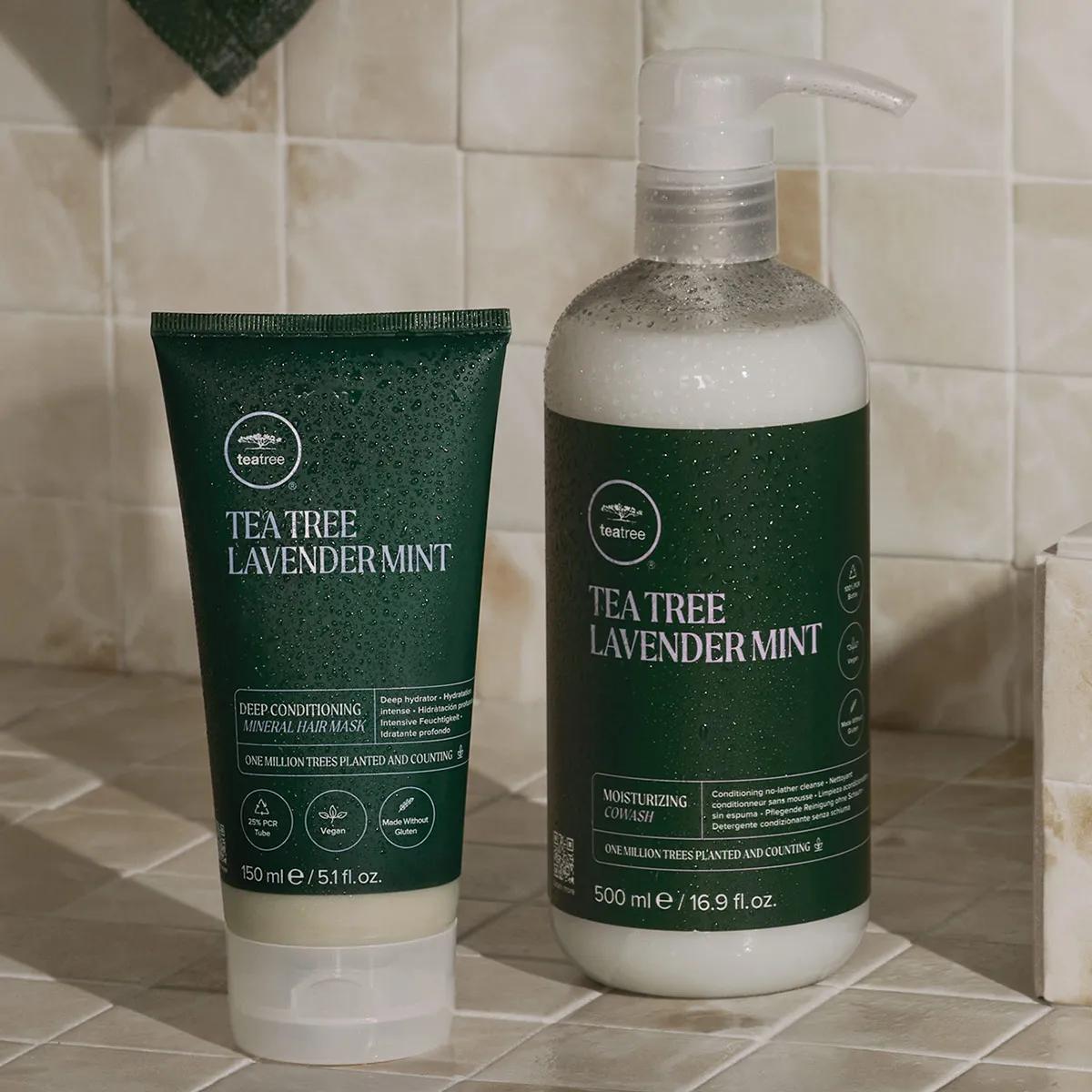 image of a bottle of Tea Tree Lavender Mint Moisturizing Cowash