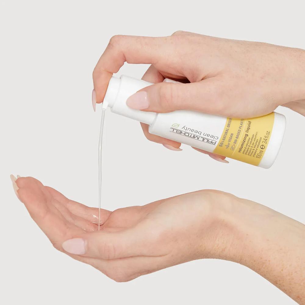 a bottle of Clean Beauty Volumizing Liquid