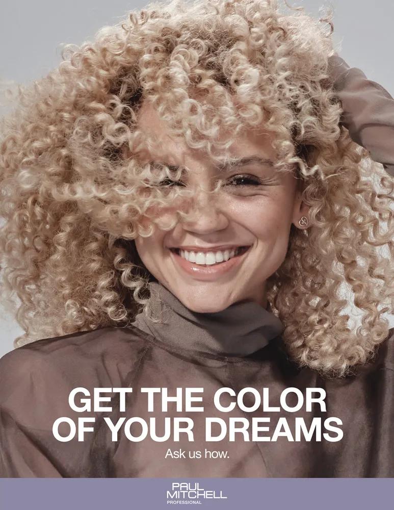 image of Paul Mitchell Get The Color Of Your Dreams 8.5 x 11 Sign