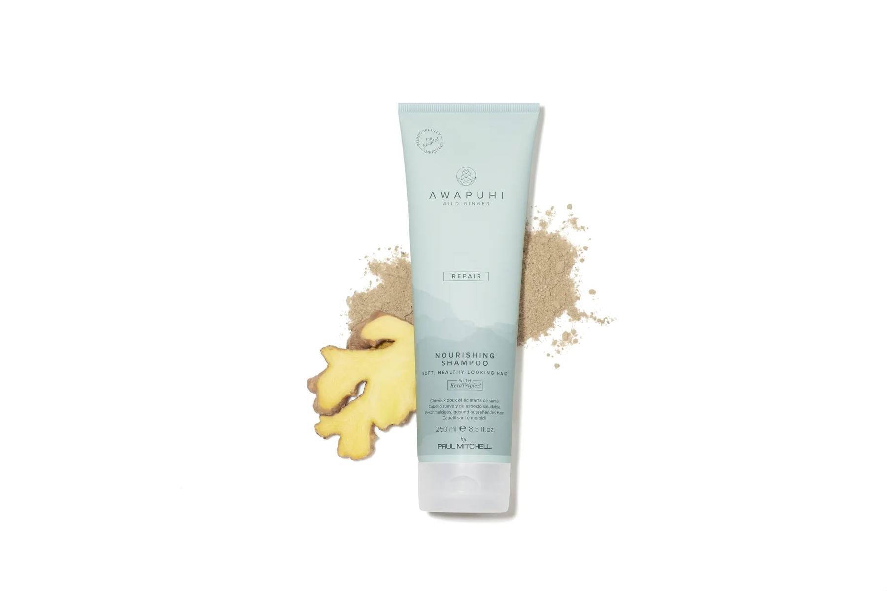 image of a bottle of Awapuhi Nourishing Shampoo