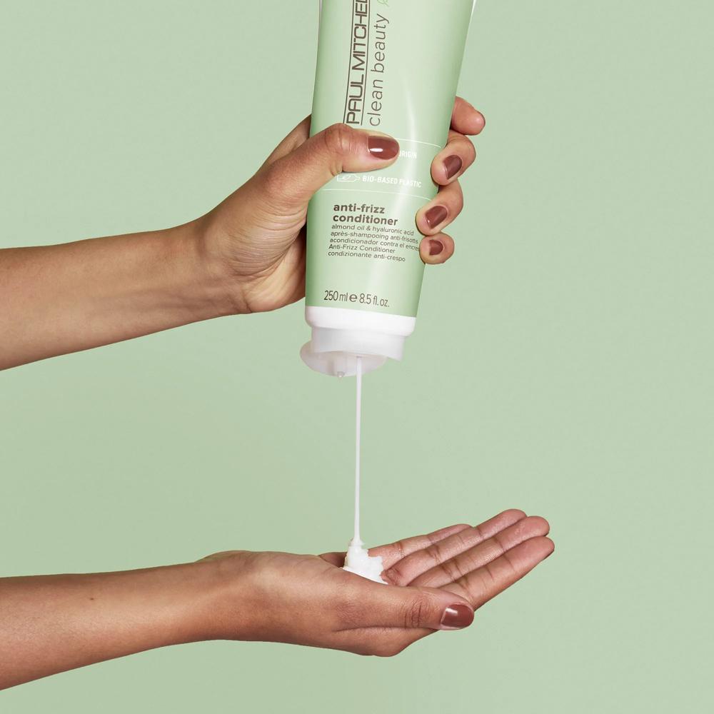 a bottle of Clean Beauty Anti-Frizz Conditioner